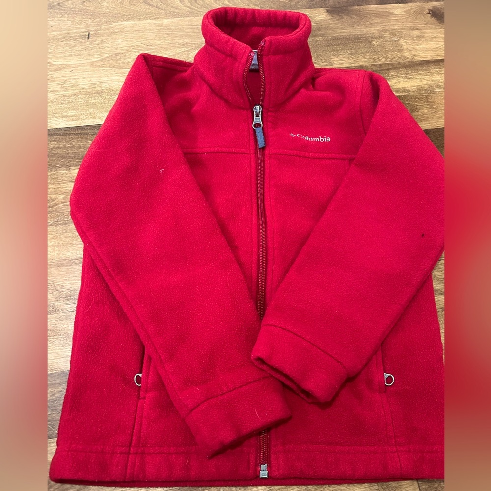 Unisex Columbia fall jacket - Red - XS (6/7)